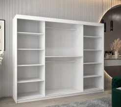 Armoire York 2 a portes coulissantes H. 200 x L. 250 x P. 62 3 portes