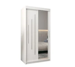 Armoire York 2 a portes coulissantes H. 200 x L. 100 x P. 62 2 portes