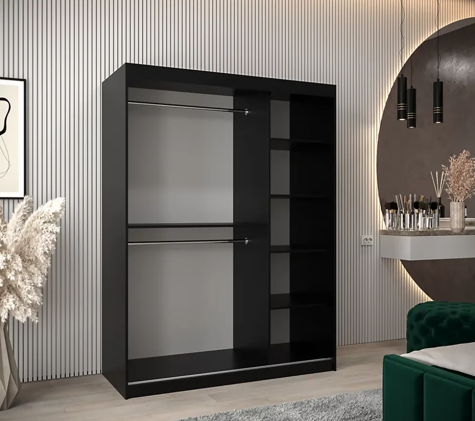 Armoire York 2 a portes coulissantes H. 200 x L. 150 x P. 62 2 portes