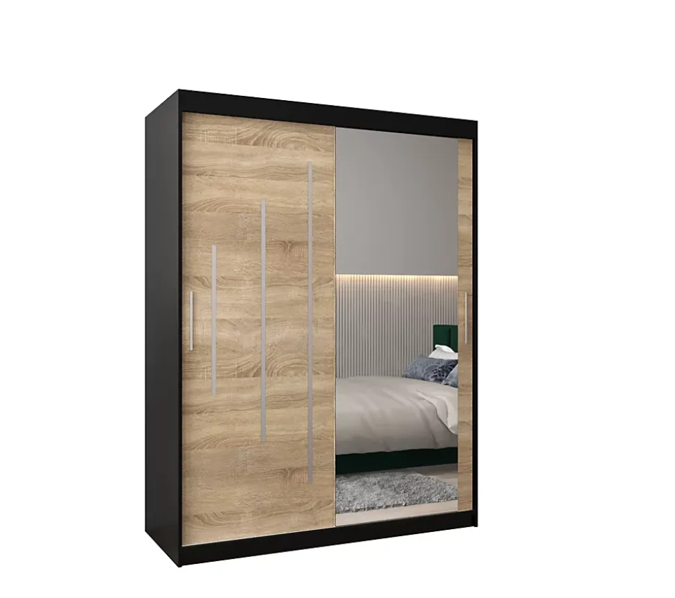 Armoire York 2 a portes coulissantes H. 200 x L. 150 x P. 62 2 portes