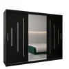 Armoire York 1 a portes coulissantes H. 200 x L. 250 x P. 62 3 portes