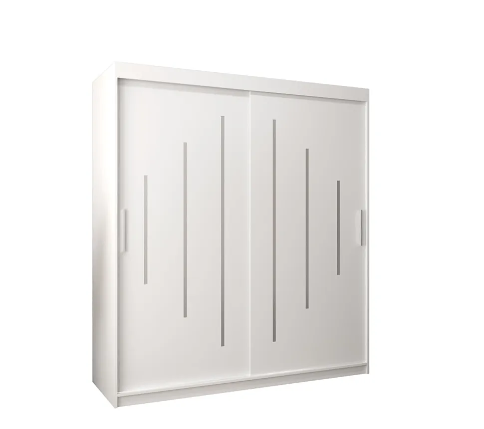 Armoire York a portes coulissantes H. 200 x L. 180 x P. 62 2 portes