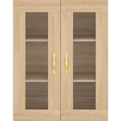 Armoires murales 2 pcs chêne sonoma bois d'ingénierie vidaXL