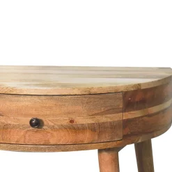 Artisan Furniture Bois massif Odyssey effet chêne console, 1 tiroir, beige