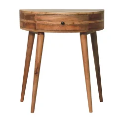 Artisan Furniture Bois massif Odyssey effet chêne console, 1 tiroir, beige