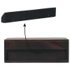 Artisan Furniture Bois massif rotin Curve à fixation murale Drawer, marron foncé