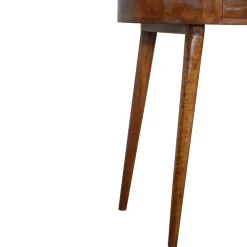 Artisan Furniture Bois massif Albion châtaignier Console, 1 tiroir, marron foncé