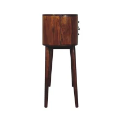 Artisan Furniture Bois massif Grove châtaignier console, 2 tiroirs, 2 Doors, marron