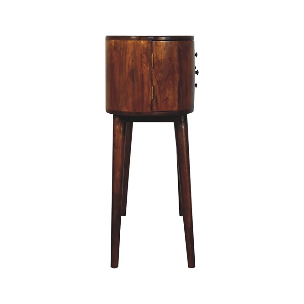 Artisan Furniture Bois massif Grove châtaignier console, 2 tiroirs, 2 Doors, marron
