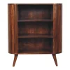 Artisan Furniture Bois massif Cortez châtaignier ouvert meuble, 3 étagères, marron