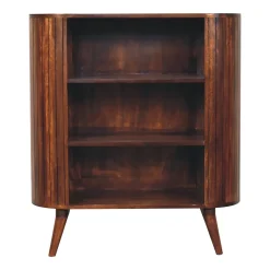 Artisan Furniture Bois massif Cortez châtaignier ouvert meuble, 3 étagères, marron