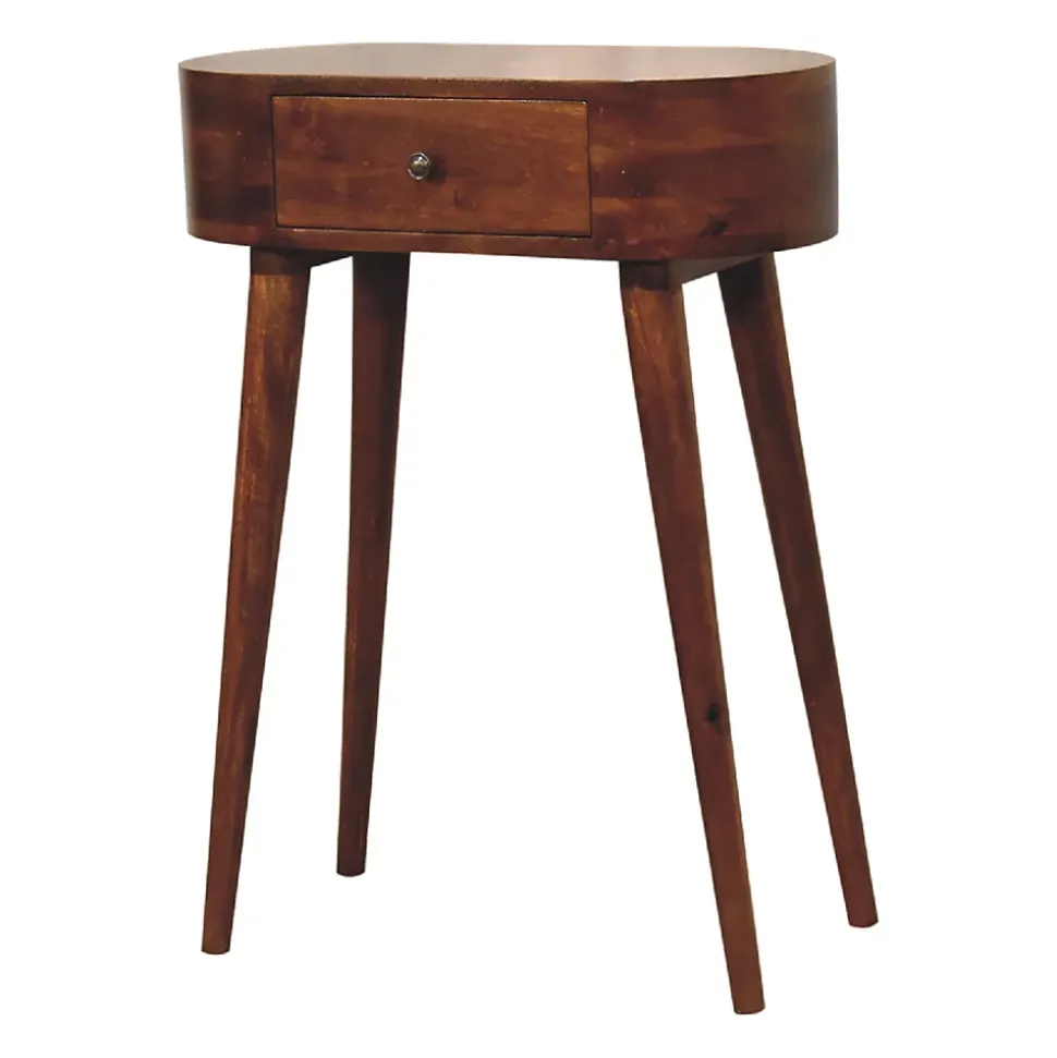 Artisan Furniture Bois massif Mini Albion châtaignier Console, 1 tiroir, marron