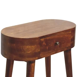 Artisan Furniture Bois massif Mini Albion châtaignier Console, 1 tiroir, marron