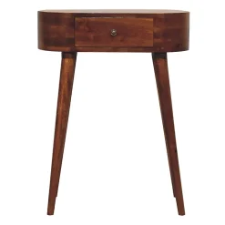 Artisan Furniture Bois massif Mini Albion châtaignier Console, 1 tiroir, marron