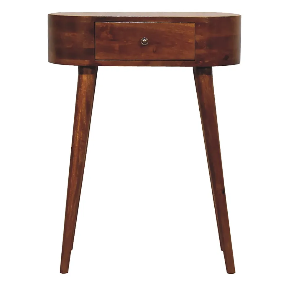 Artisan Furniture Bois massif Mini Albion châtaignier Console, 1 tiroir, marron