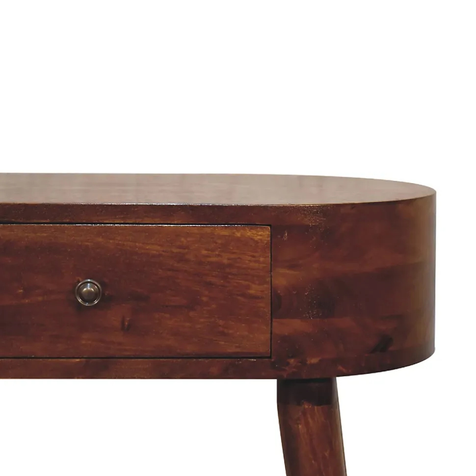 Artisan Furniture Bois massif Mini Albion châtaignier Console, 1 tiroir, marron