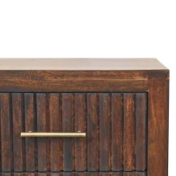 Artisan Furniture Bois massif Belmont 2 tiroir table de chevet, marron