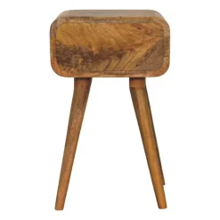 Artisan Furniture Bois massif Avora Mini effet chêne table de chevet avec 1 tiroir, marron