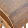 Artisan Furniture Bois massif châtaignier 1 tiroir table de chevet, 1 étagère, marron