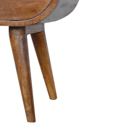 Artisan Furniture Bois massif châtaignier 1 tiroir table de chevet, 1 étagère, marron