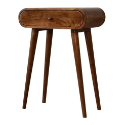 Artisan Furniture Bois massif châtaignier London Mini châtaignier Console, 1 tiroir, marron foncé