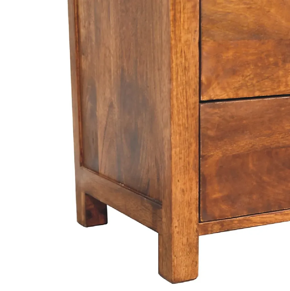 Artisan Furniture Bois massif Aspen chiffonnier, 5 tiroirs, marron