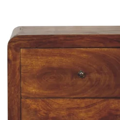 Artisan Furniture Bois massif Aspen chiffonnier, 5 tiroirs, marron