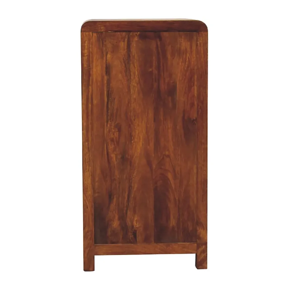 Artisan Furniture Bois massif Aspen chiffonnier, 5 tiroirs, marron