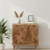 Artisan Furniture Bois massif Marbella meuble, Doors, 2 étagères, marron