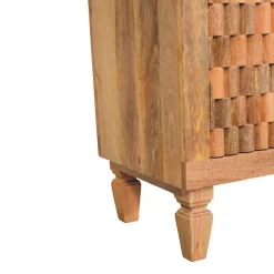 Artisan Furniture Bois massif Marbella meuble, Doors, 2 étagères, marron