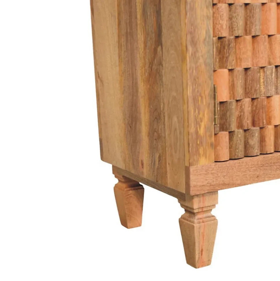 Artisan Furniture Bois massif Marbella meuble, Doors, 2 étagères, marron