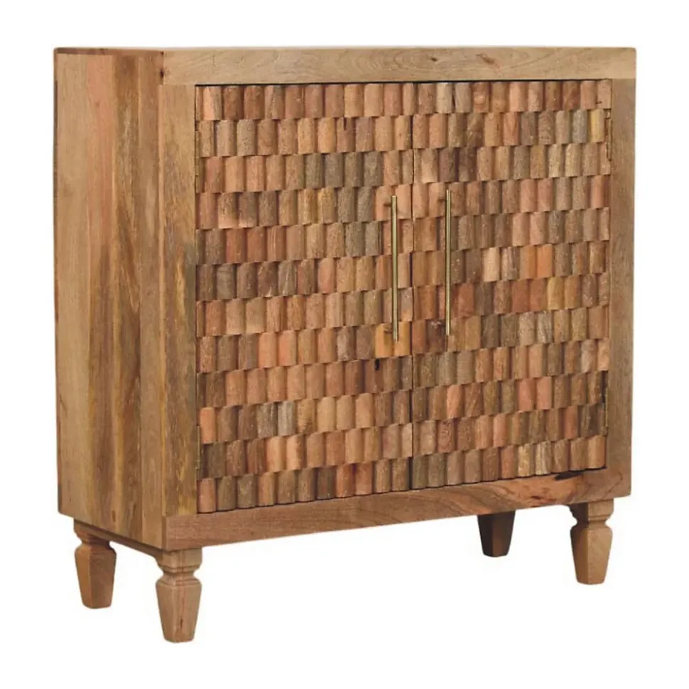 Artisan Furniture Bois massif Marbella meuble, Doors, 2 étagères, marron