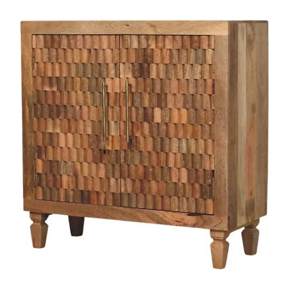 Artisan Furniture Bois massif Marbella meuble, Doors, 2 étagères, marron