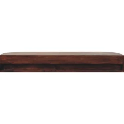 Artisan FurnitureBois massif Lunar 2 tiroir à fixation murale châtaignier Console, 1 étagère, marron