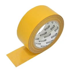 AW Tools - Ruban de moquette motif/style double-face Jaune (25 m x 5 cm)