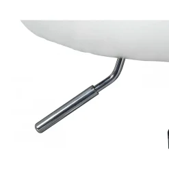 AZURE - Tabouret Pivotant sur Roulettes Simili Blanc