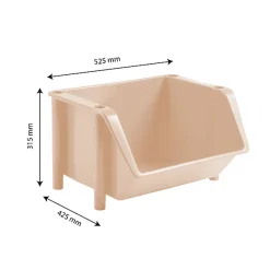 Bac à bec Alimentaire 18 litres rose