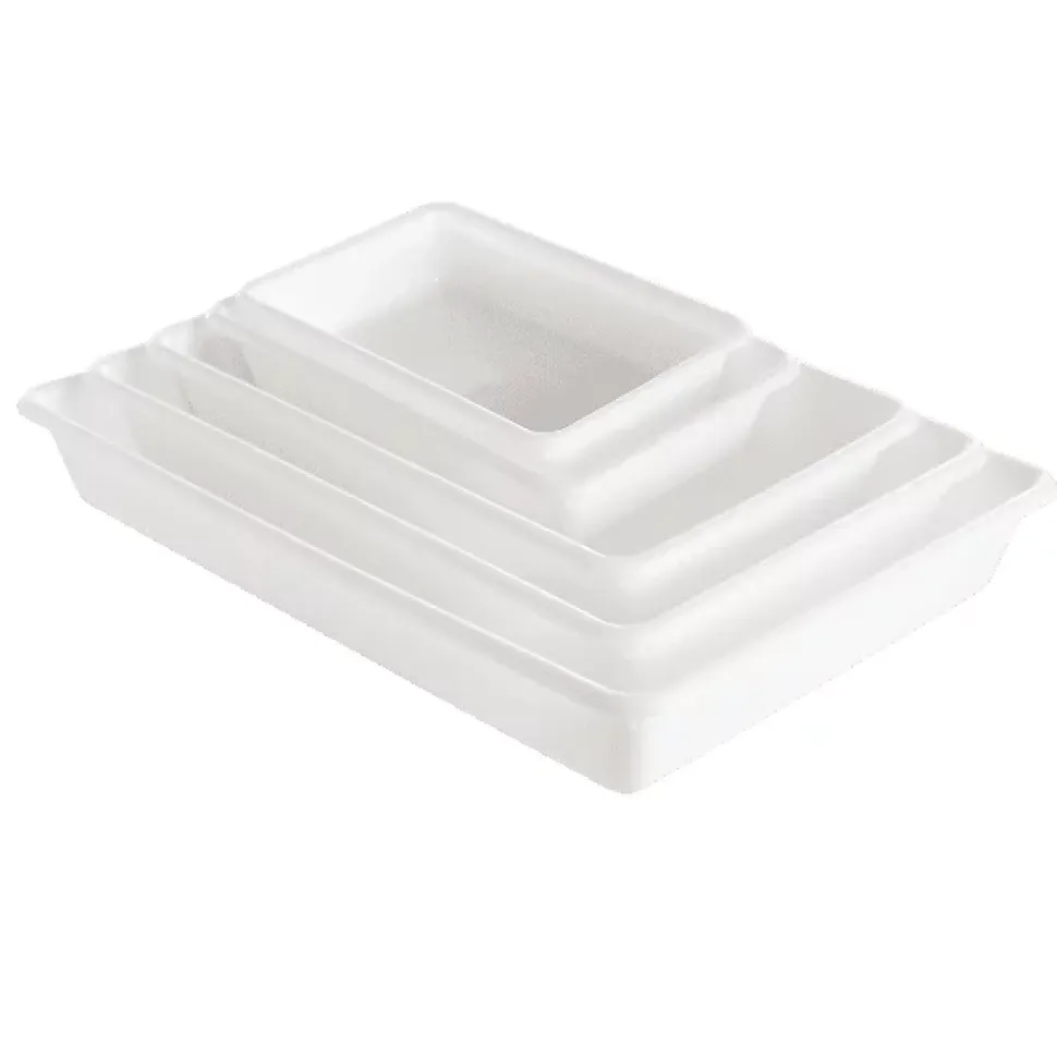 Bac alimentaire plat blanc 8 litres