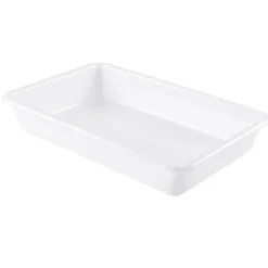 Bac alimentaire plat blanc 8 litres