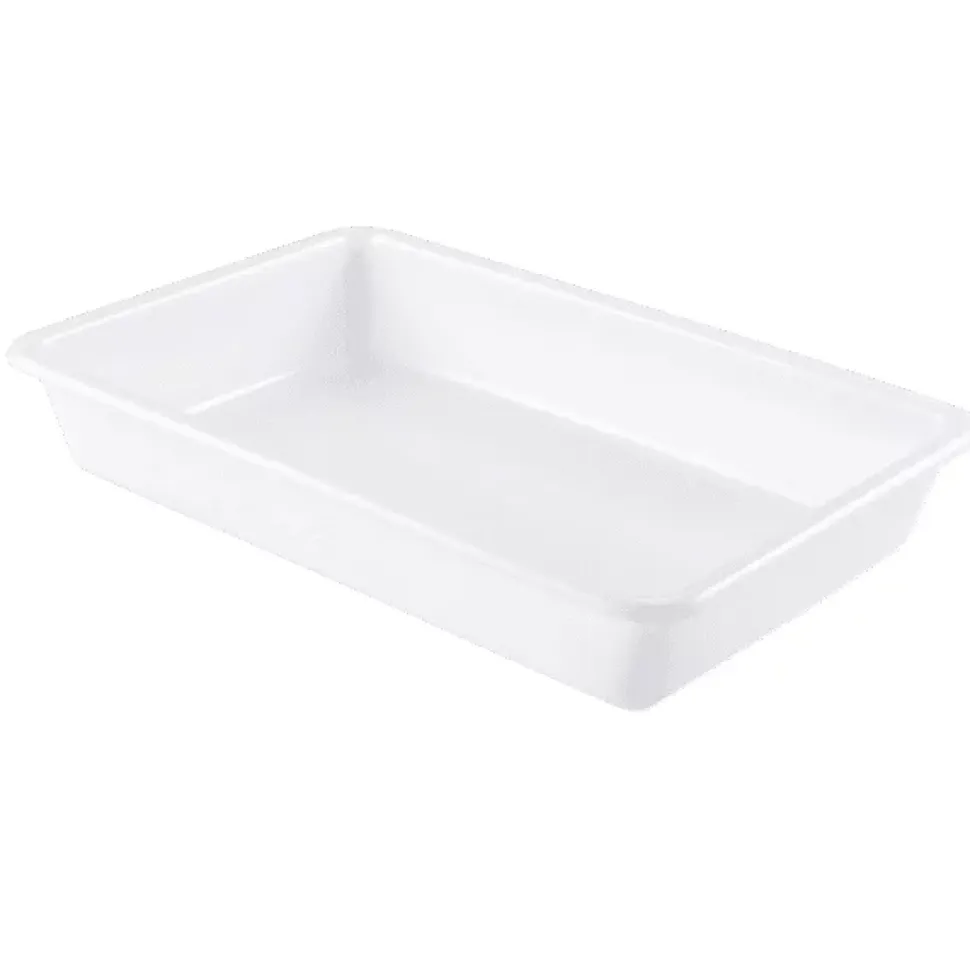 Bac alimentaire plat blanc 8 litres