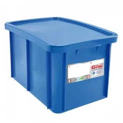 Bac alimentaire renforcé avec couvercle 55 litres
