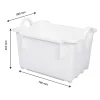 Bac comporte empilable emboîtable 100 L - blanc