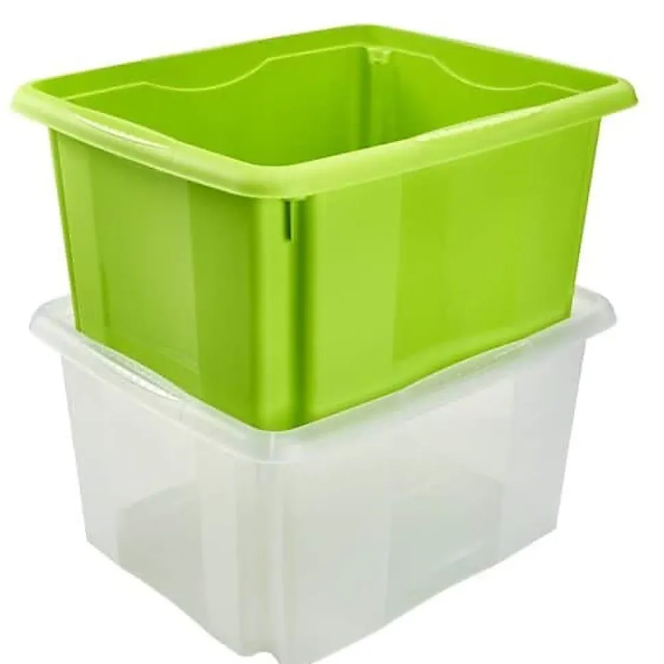 Bac de rangement 24 litres transparent emil Keeeper