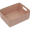 Bac de rangement avec poignées 20 litres - Rose