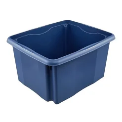 Bac de rangement bleu en plastique recyclé 24 litres
