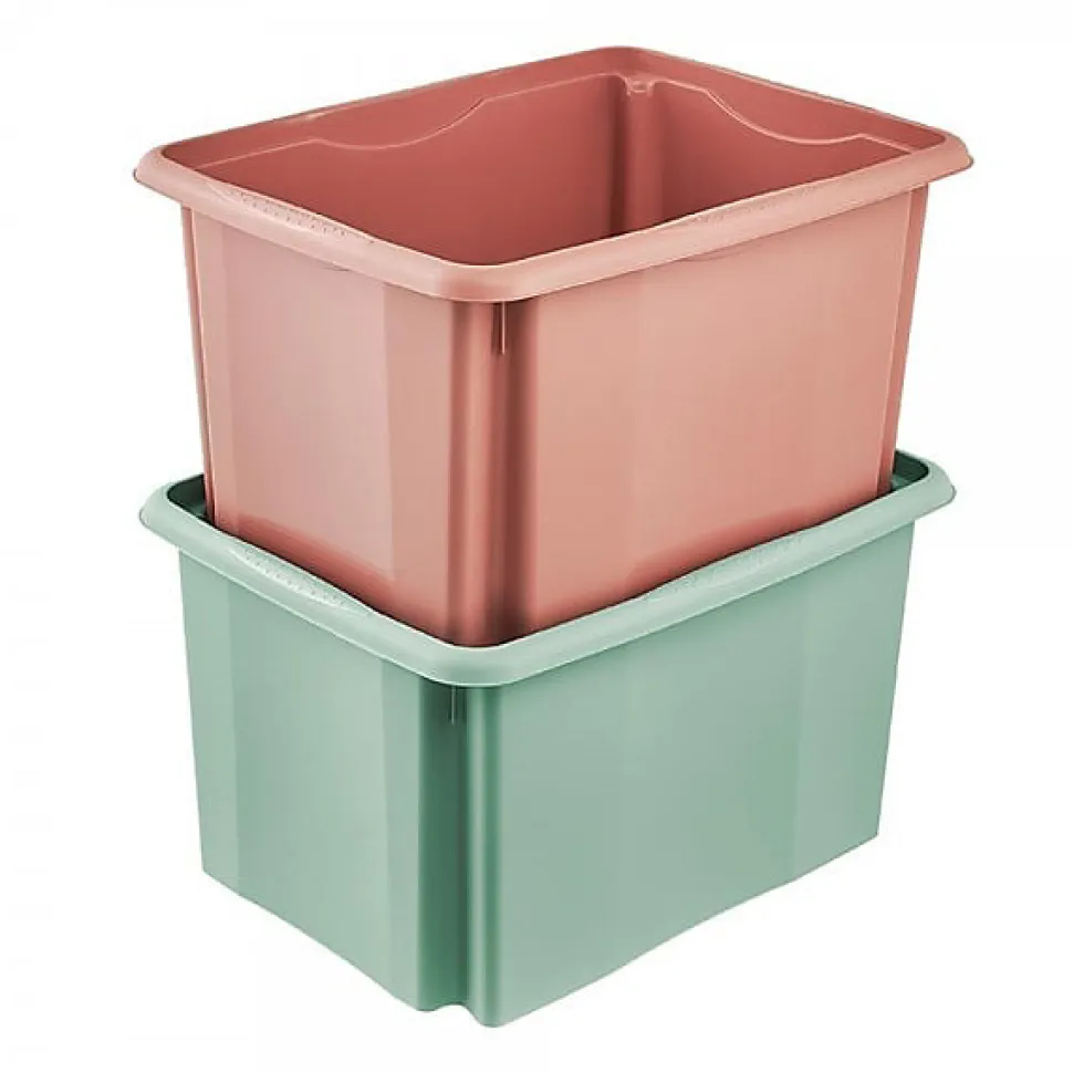 Bac de rangement coloré 30 litres - Vert