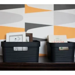 Bac de rangement design 12 litres EDA - Noir