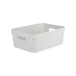 Bac de rangement design 12 litres EDA - Blanc