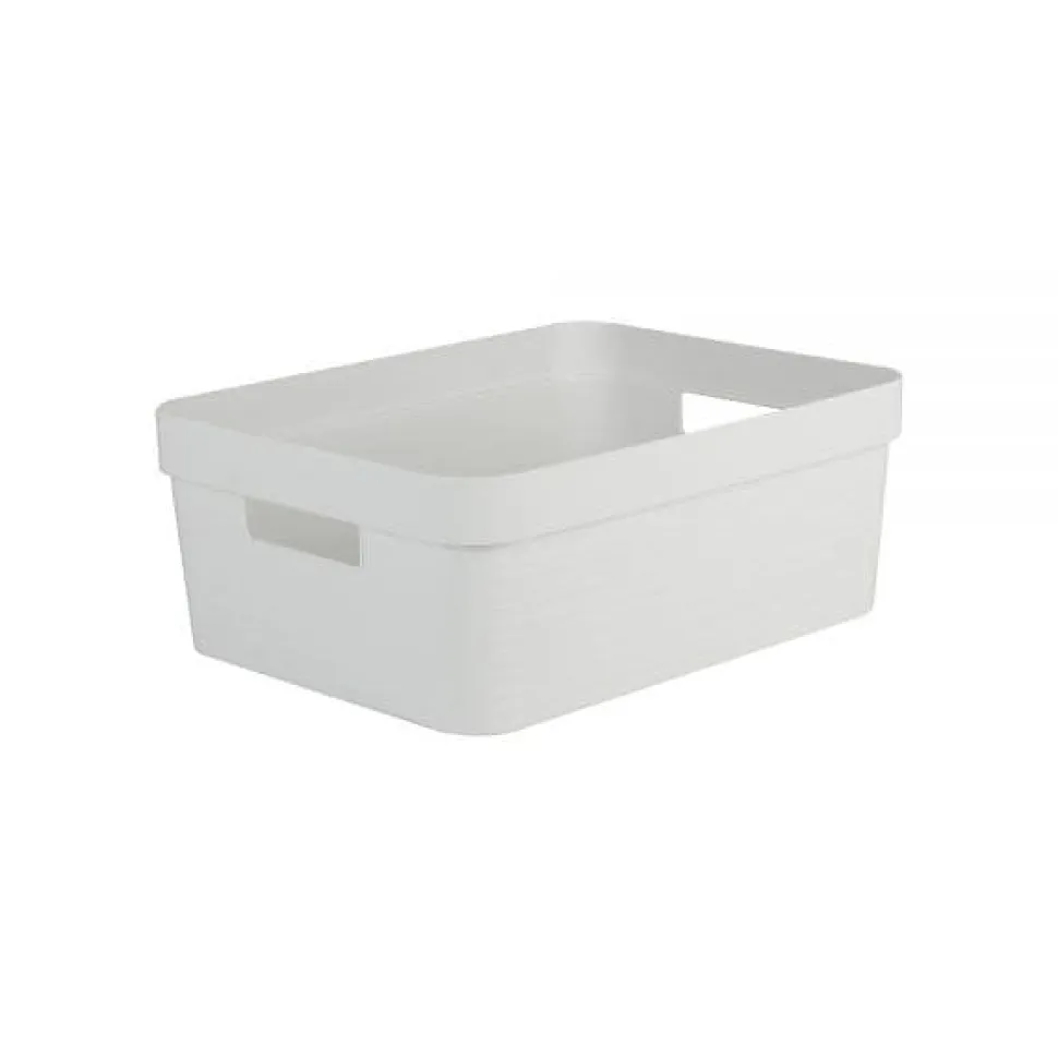 Bac de rangement design 12 litres EDA - Blanc