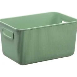 Bac de rangement en plastique élégant Taille S - Vert